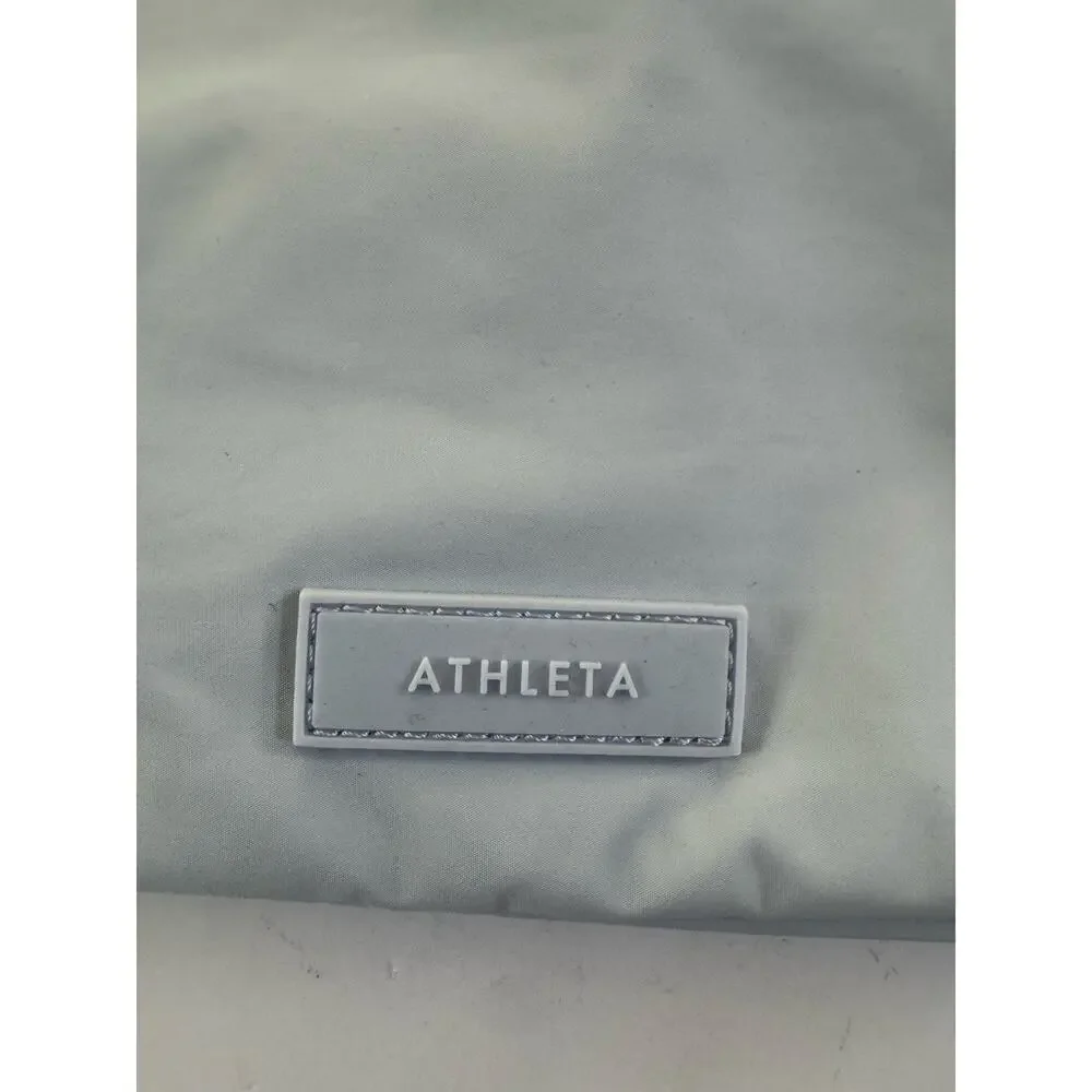 Athleta Medium All About Cosmetic Bag in Gossamer Light Pale Blue Toiletry #NE58